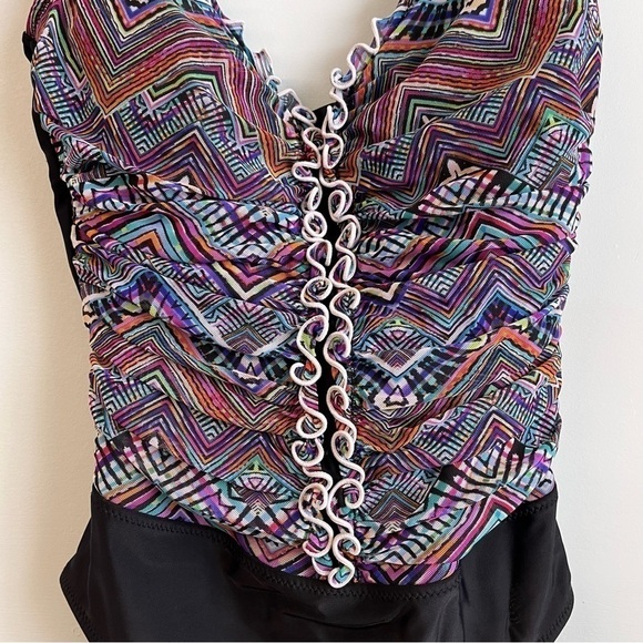 Profile By Gottex black one piece bathing suit-8 - Picture 2 of 6